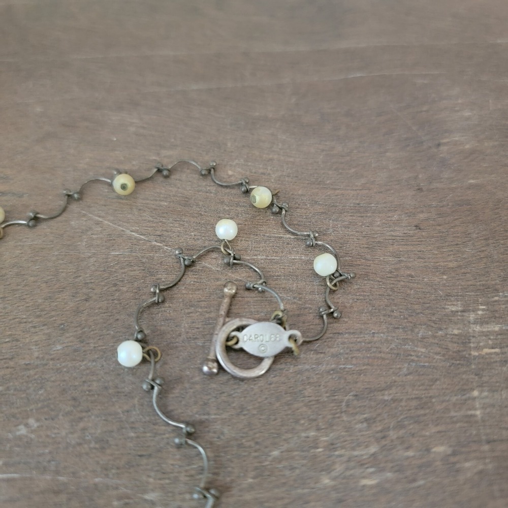 Vintage Carolee Choker Necklace - Faux Pearls. - Picture 5 of 5